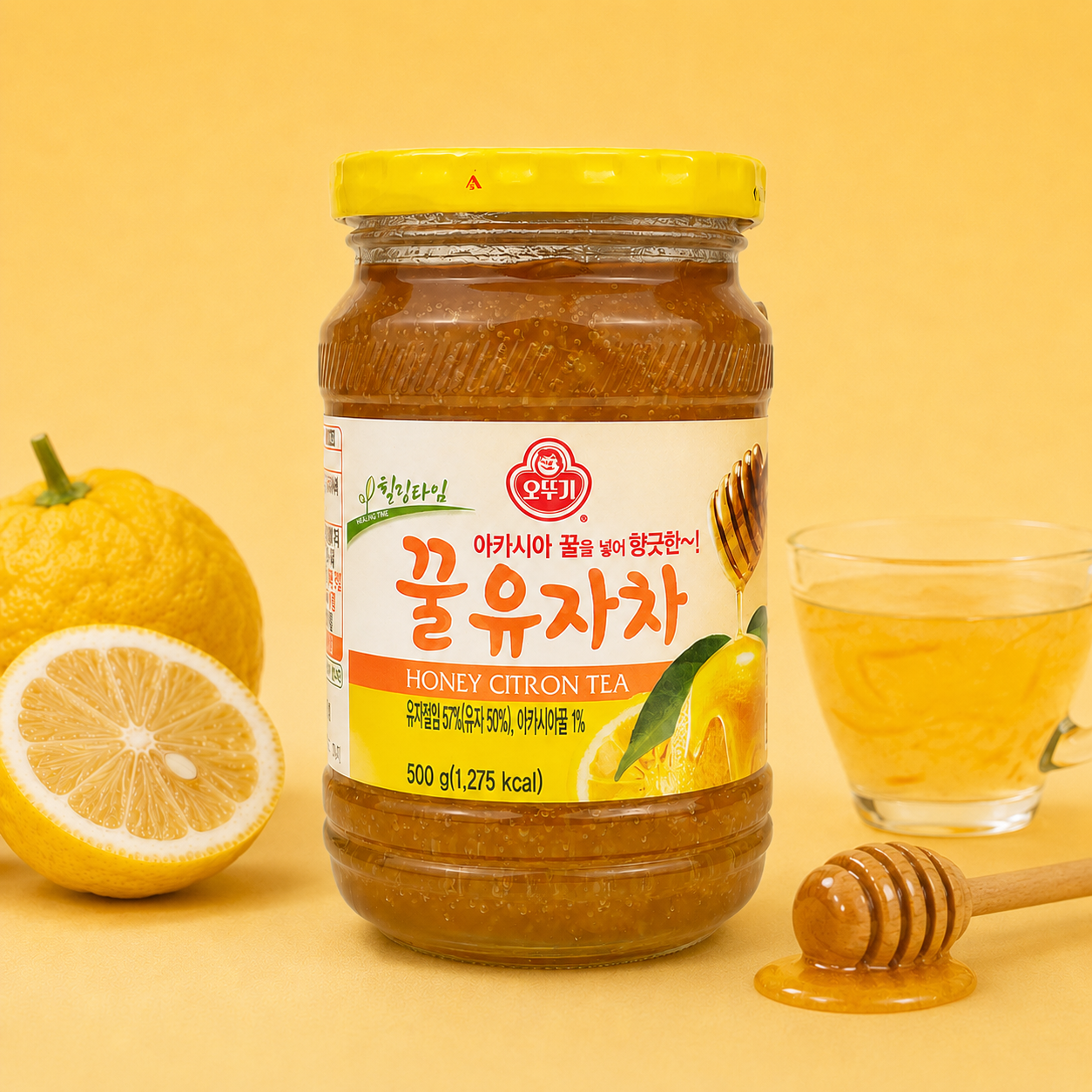 Honey Citron Tea - herbata konfiturowa yuzu z dodatkiem miodu 500 g | Ottogi